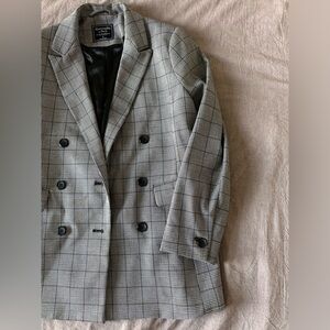 Abercrombie and fitch grey blazer